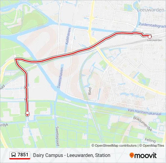 7851 Bus Line Map