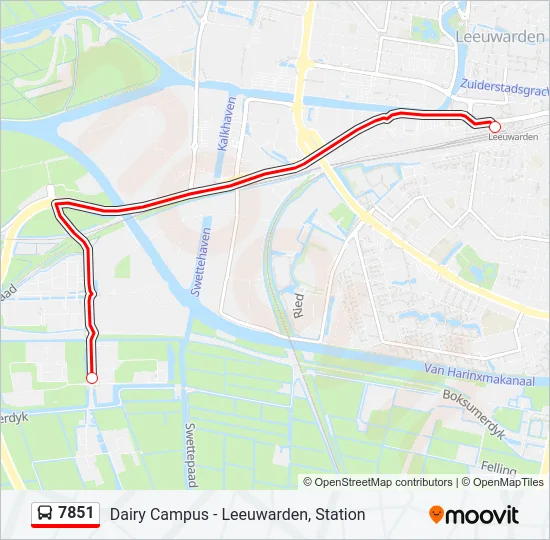7851 Bus Line Map