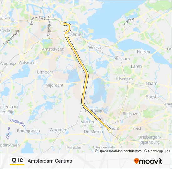 IC Train Line Map