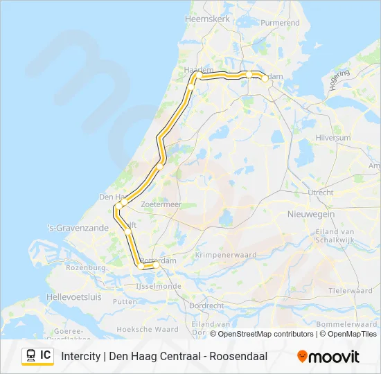 IC Train Line Map