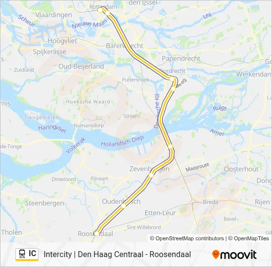 IC Train Line Map