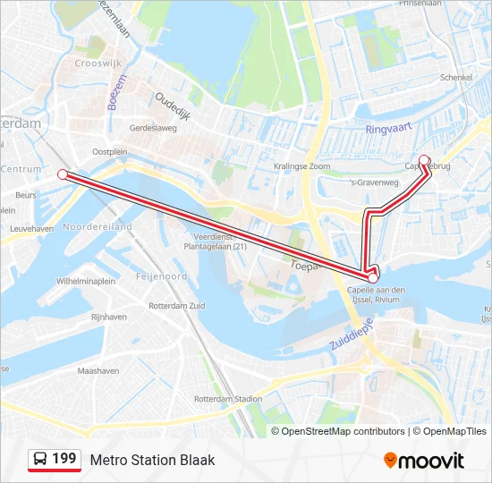 199 Bus Line Map