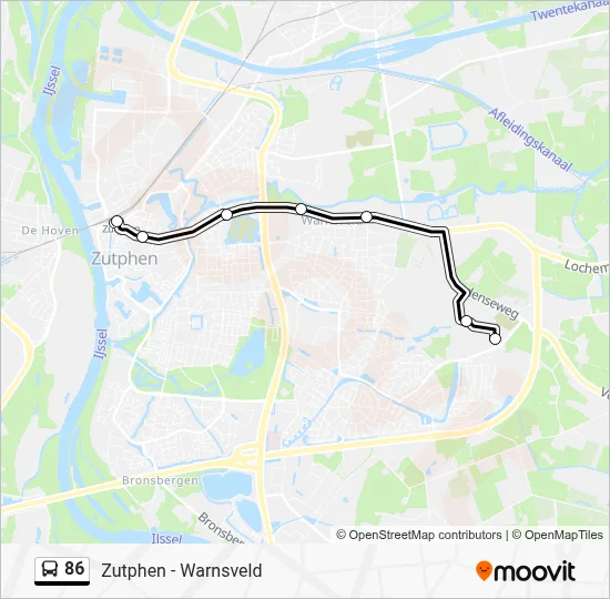 Schema Map.pdf 86 Route: dienstregelingen, haltes en kaarten - Zutphen (Bijgewerkt)