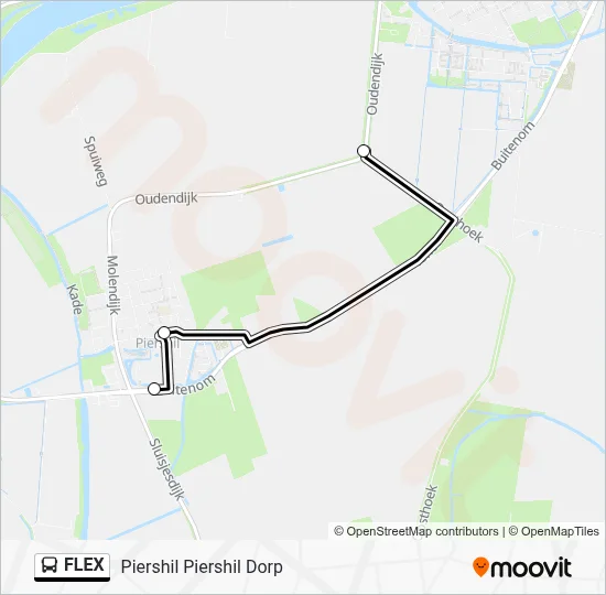 Bus FLEX lijnkaart