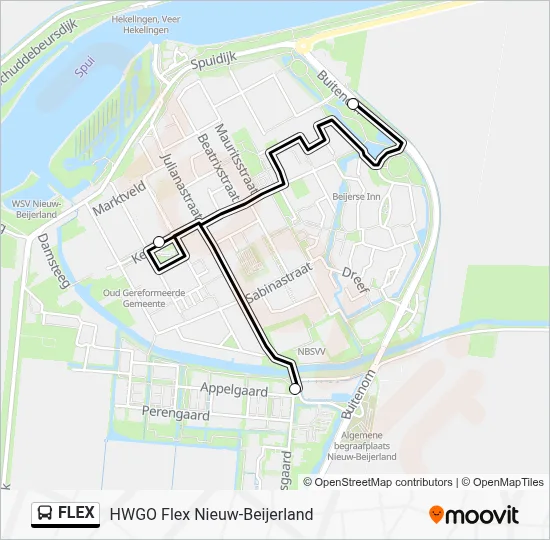 FLEX Bus Line Map