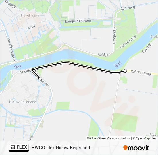 FLEX Bus Line Map
