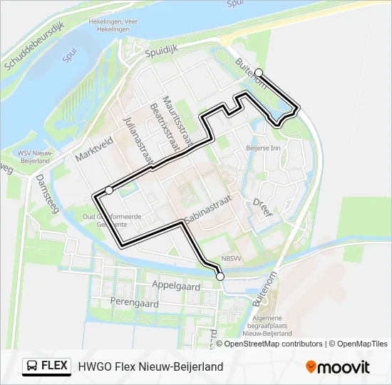 Bus FLEX lijnkaart