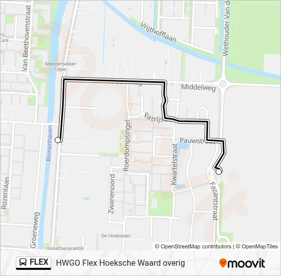 Bus FLEX lijnkaart