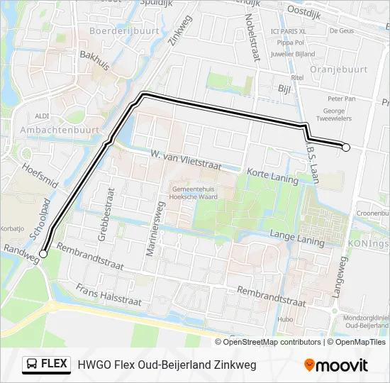 FLEX Bus Line Map