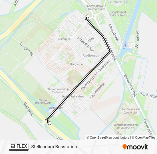 Bus FLEX lijnkaart