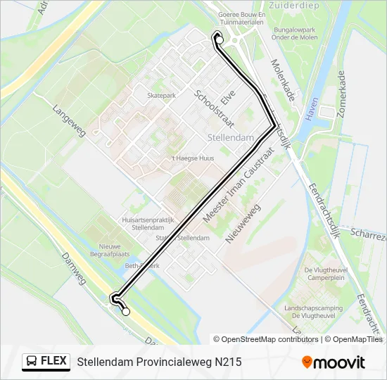 Bus FLEX lijnkaart