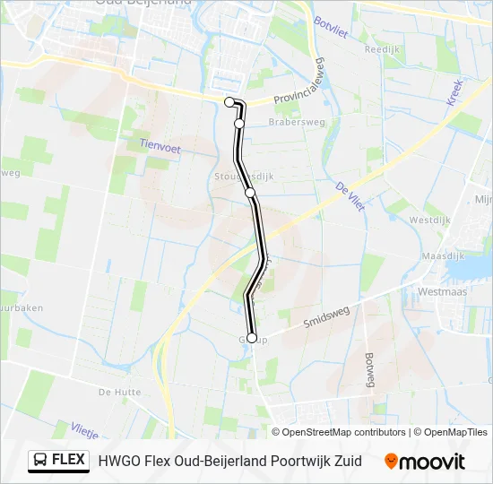 FLEX Bus Line Map