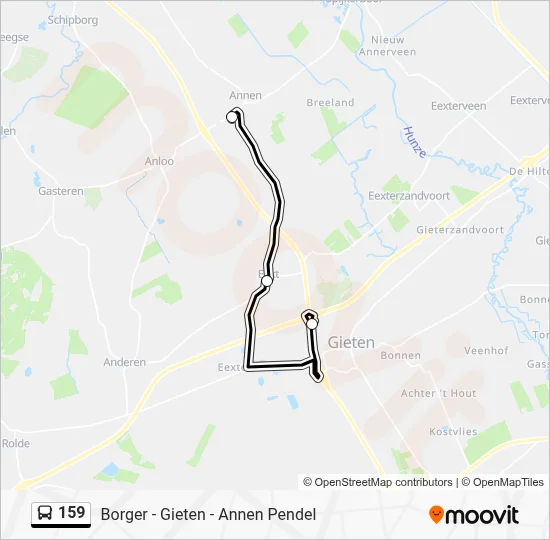 159 Bus Line Map