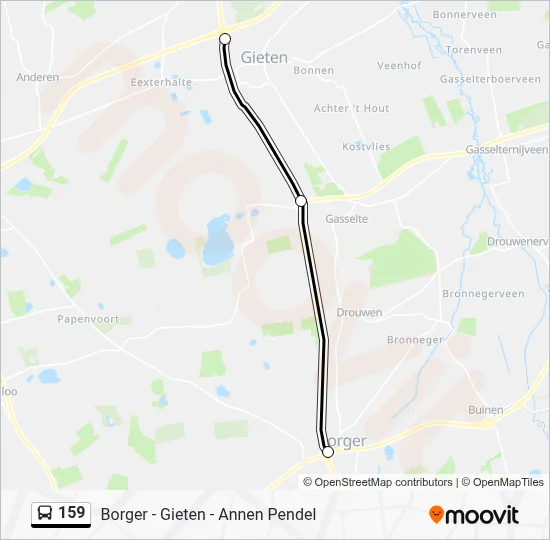 159 Bus Line Map