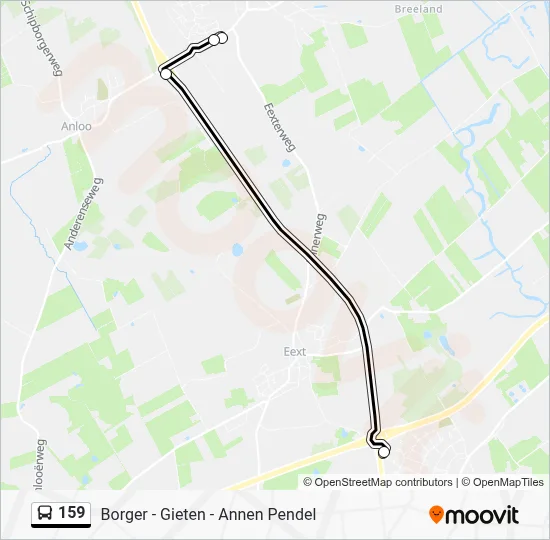 159 Bus Line Map