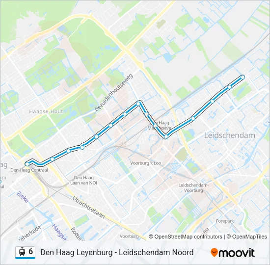 6 Light Rail Line Map