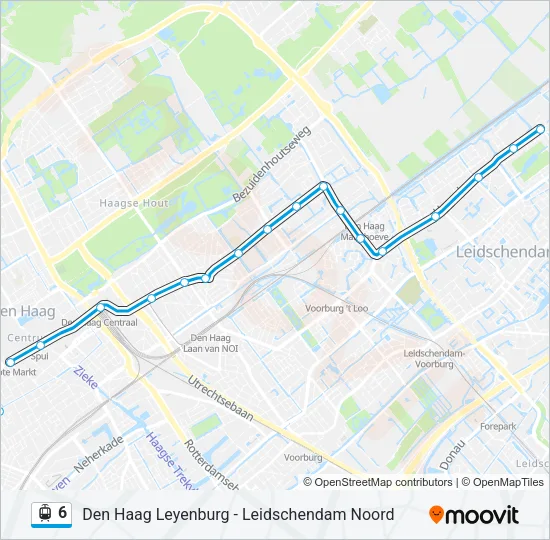 6 Light Rail Line Map