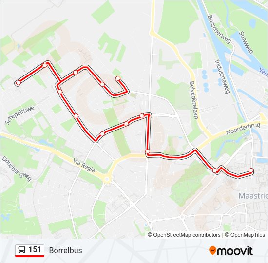151 Bus Line Map