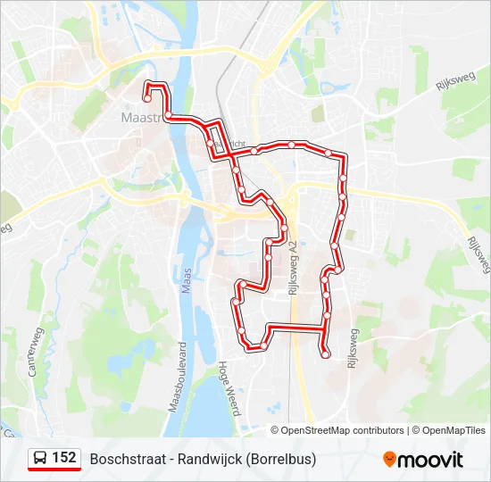 152 Bus Line Map