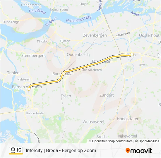 IC Train Line Map