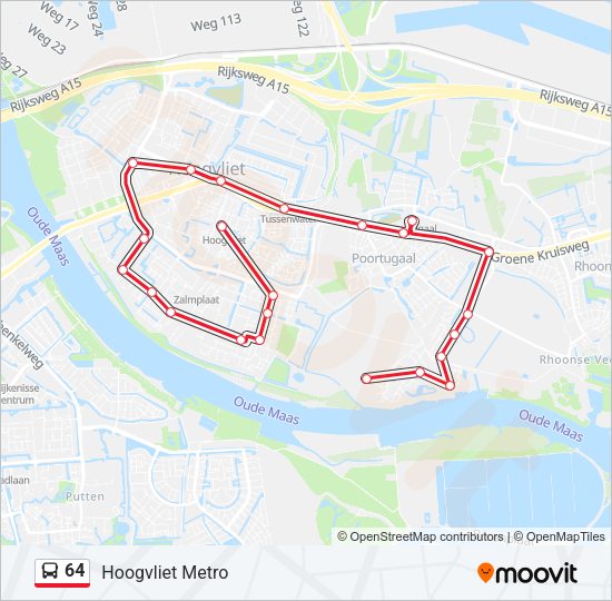 64 Bus Line Map