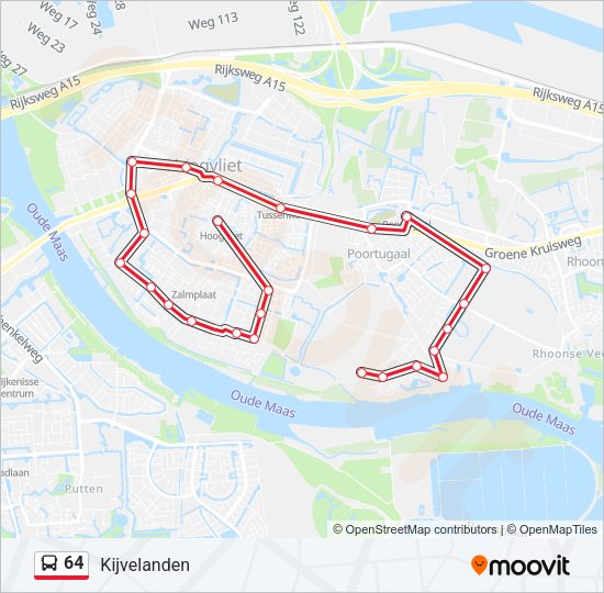 64 Bus Line Map