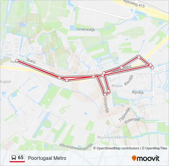 65 Bus Line Map