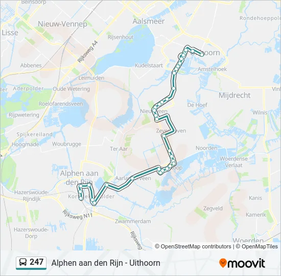 247 Bus Line Map