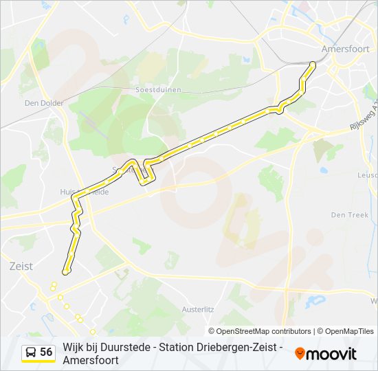 56 bus Line Map