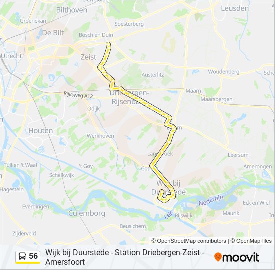 56 Route Schedules Stops Maps Zeist Handelscentrum Updated 