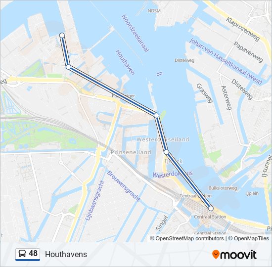 48 bus Line Map