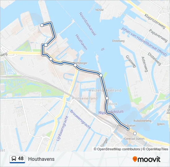 Buslinie 48 Karte