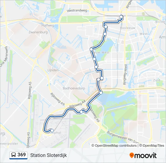 369 Bus Line Map