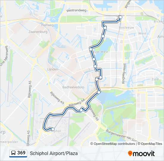 369 Bus Line Map