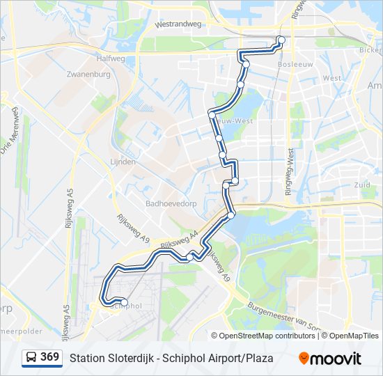 369 Route Schedules, Stops & Maps Schiphol Airport/Plaza (Updated)