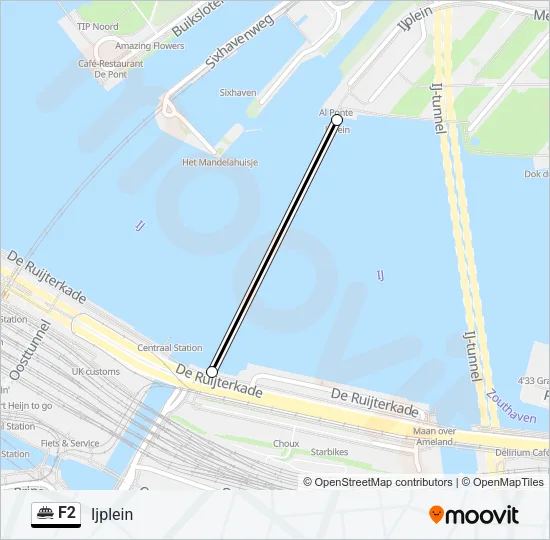 F2 Ferry Line Map