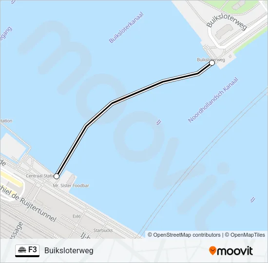 F3 Ferry Line Map