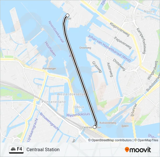 F4 Ferry Line Map