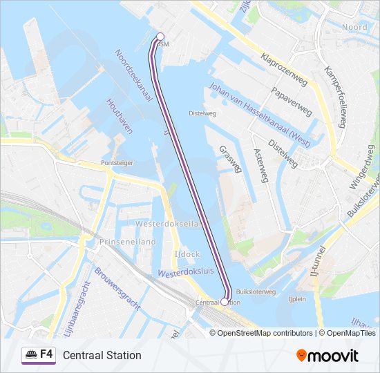 F4 ferry Line Map