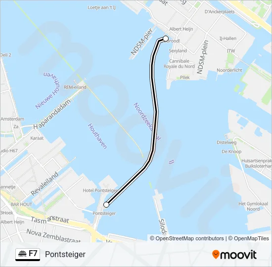 F7 Ferry Line Map