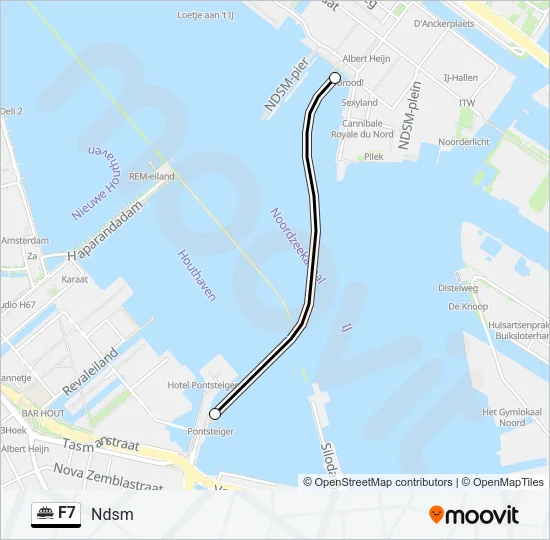 F7 Ferry Line Map