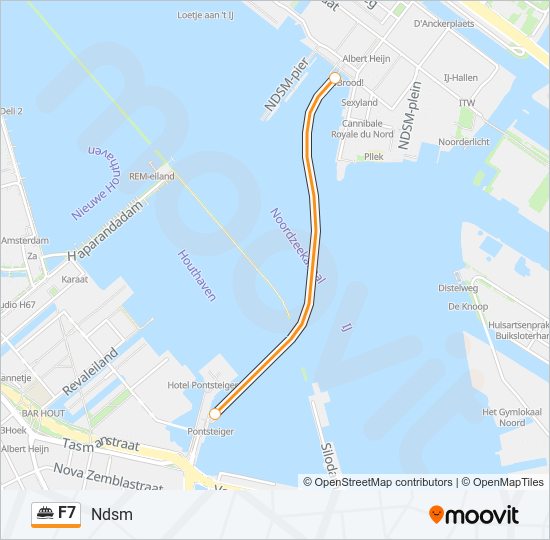 F7 ferry Line Map