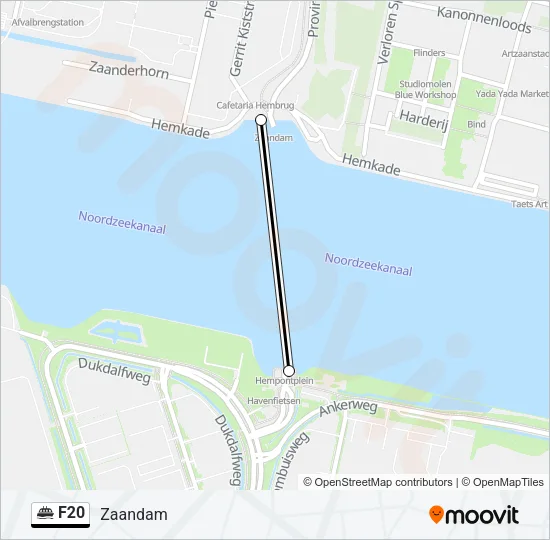 F20 Ferry Line Map