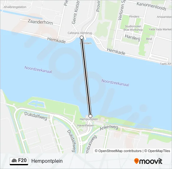 F20 Ferry Line Map