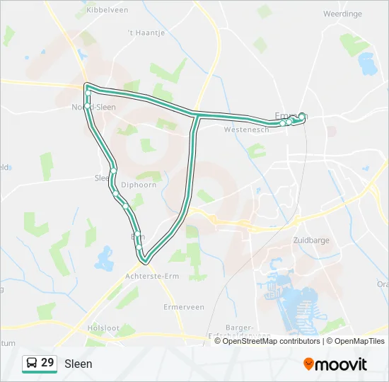 29 Bus Line Map