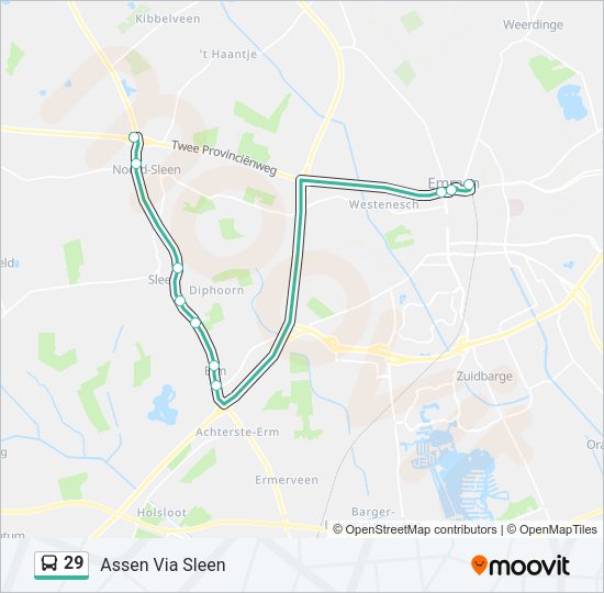 29 Bus Line Map
