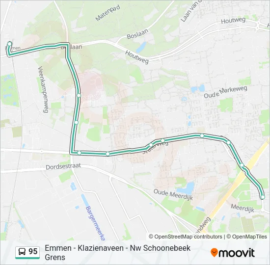 95 Bus Line Map
