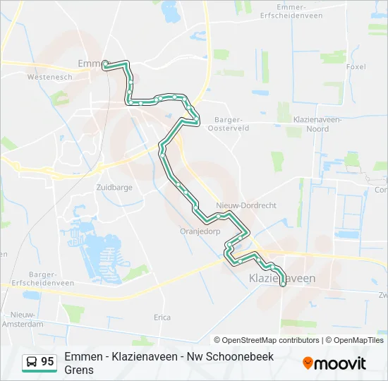 95 Bus Line Map