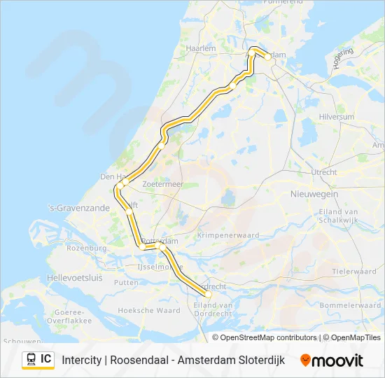 IC Train Line Map