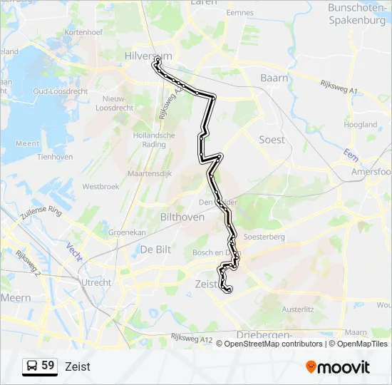 59 Bus Line Map